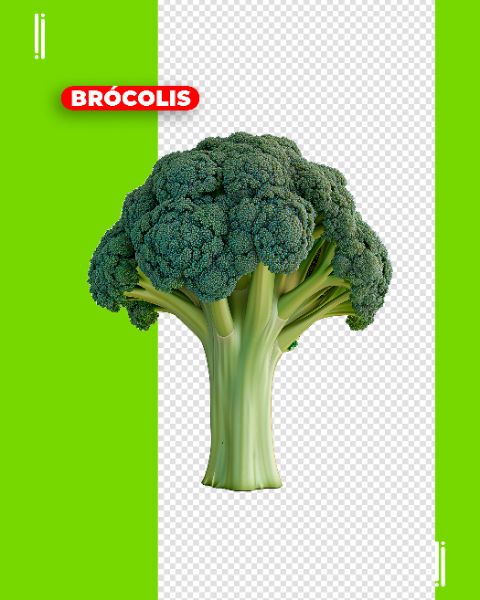 BRÓCOLIS | VERDURAS | LEGUMES | IMAGEM SEM FUNDO | PSD EDITÁVEL