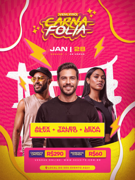 FLYER CARNA FOLIA FEED PSD EDITÁVEL