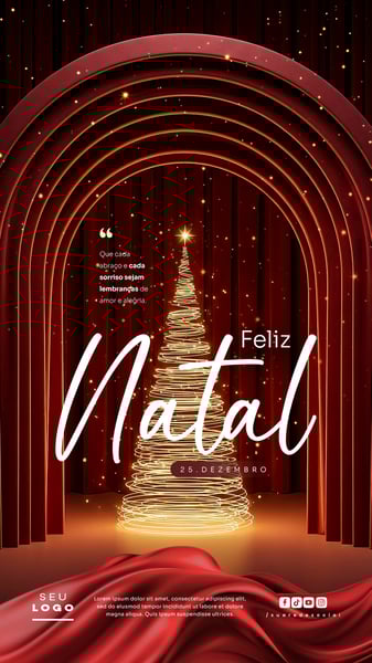 FELIZ NATAL 25 DE DEZEMBRO STORY SOCIAL MEDIA PSD EDITÁVEL 7