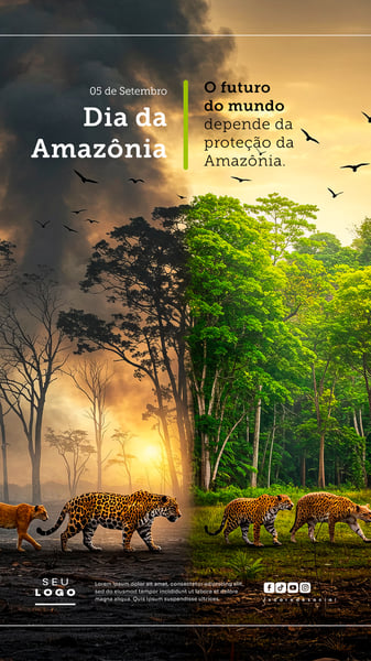 DIA DA AMAZÔNIA 05 DE SETEMBRO SOCIAL MEDIA PSD EDITÁVEL STORY 6