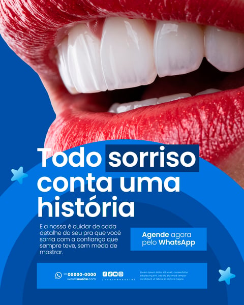 CLÍNICA ODONTOLÓGICA SOCIAL MEDIA PSD EDITÁVEL 7