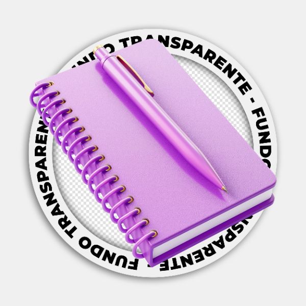 CADERNO DE ANOTAÇÕES | IMAGEM SEM FUNDO | PSD EDITÁVEL
