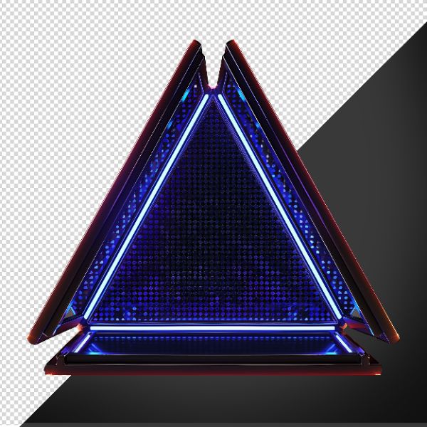 ELEMENTO 3D DE FESTA METAL NEON