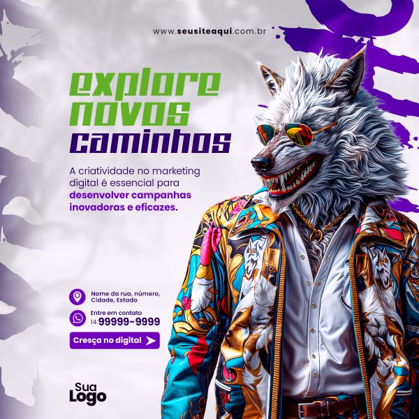 FEED QUADRADO - AGÊNCIA DE MARKETING DIGITAL | PSD EDITÁVEL