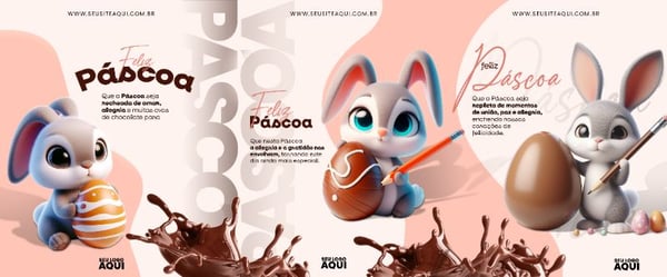 CARROSSEL VERTICAL - FELIZ PÁSCOA | PSD EDITÁVEL