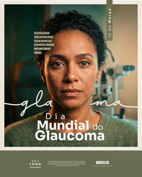DIA MUNDIAL DO GLAUCOMA 12 DE MARÇO SOCIAL MEDIA PSD EDITÁVEL 5