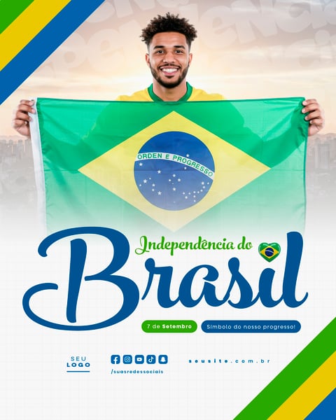 INDEPENDÊNCIA DO BRASIL 7 DE SETEMBRO FEED SOCIAL MEDIA EDITÁVEL