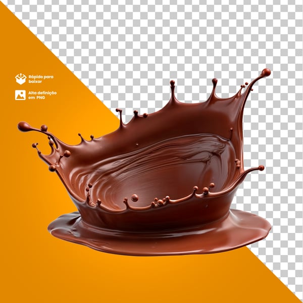 SPLASH CHOCOLATE LIQUIDO PARA COMPOSIÇÃO PNG