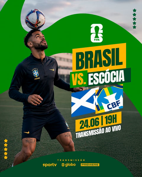 FUTEBOL COPA DO MUNDO BRASIL X ESCÓCIA MATHEUS CUNHA PSD EDITÁVEL
