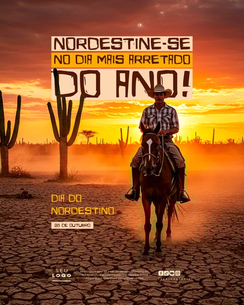 DIA DO NORDESTINO 08 DE OUTUBRO SOCIAL MEDIA PSD EDITÁVEL 5