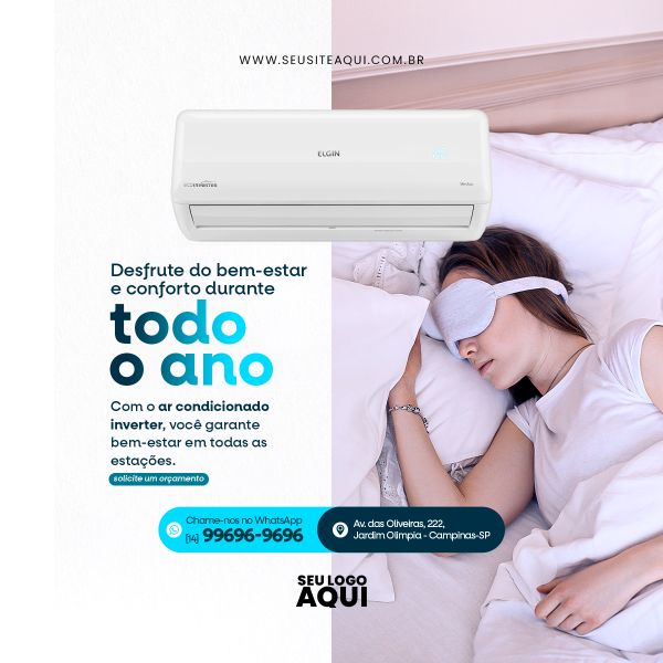 MANUTENÇÃO DE AR CONDICIONADO | SOCIAL MEDIA | PSD EDITÁVEL