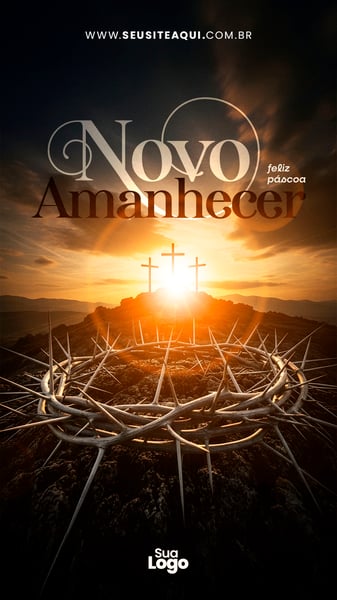 STORY FELIZ PÁSCOA SOCIAL MEDIA PSD EDITÁVEL 01