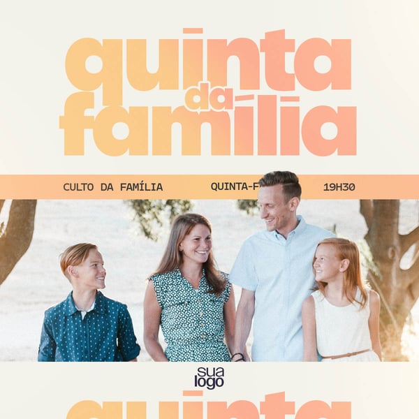 CULTO DA FAMÍLIA PSD EDITÁVEL
