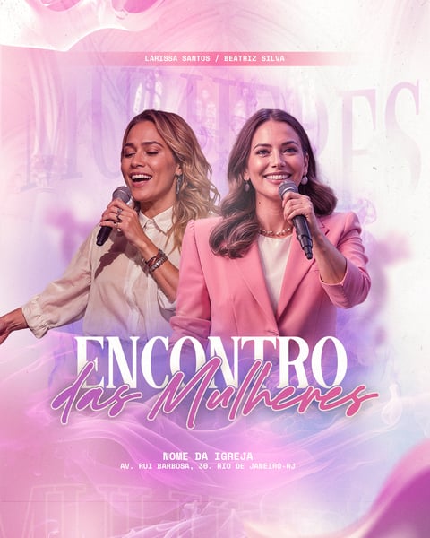 LZG FLYER GOSPEL CULTO ENCONTRO DAS MULHERES