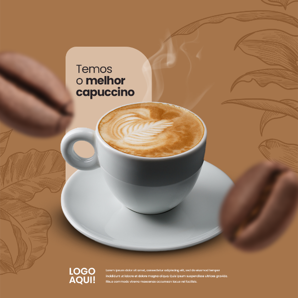 SOCIAL MEDIA CAFETERIA - TEMOS O MELHOR CAPUCCINO