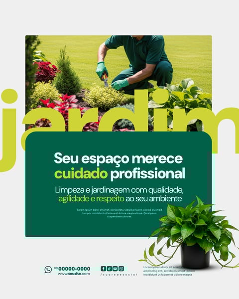 JARDINAGEM SOCIAL MEDIA PSD EDITÁVEL 2