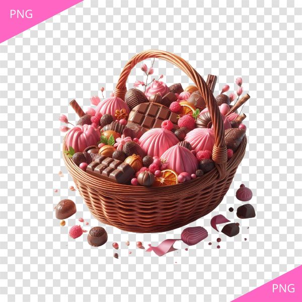 CESTA DE CHOCOLATE PNG
