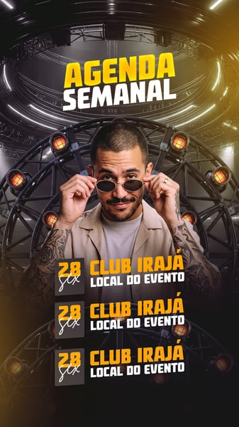 FLYER AGENDA SEMANAL 2 STORY PSD EDITÁVEL