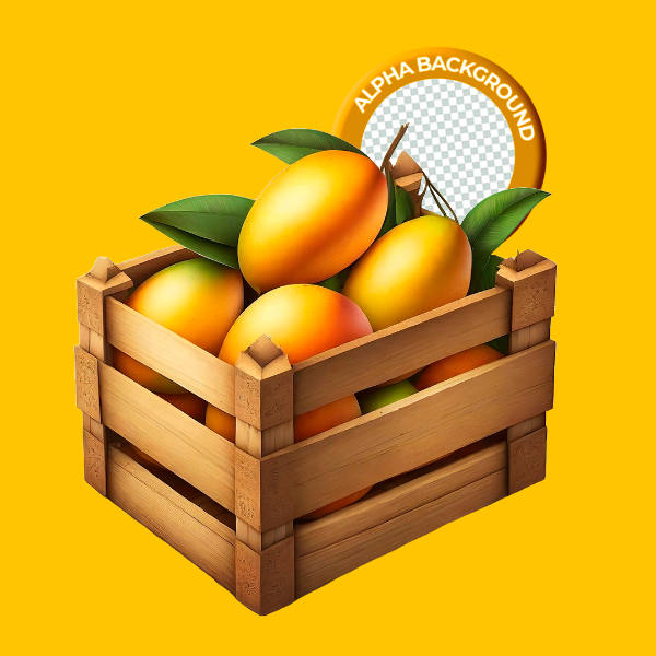 ELEMENTO CAIXOTE COM MANGA PARA COMPOSIÇÃO PNG TRANSPARENTE SEM FUNDO