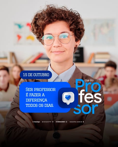 DIA DO PROFESSOR SOCIAL MEDIA PSD FLYER 14