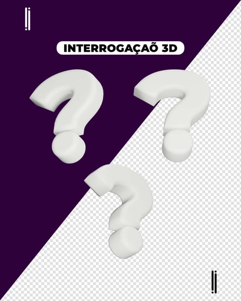 PONTO DE INTERROGAÇÃO | ELEMENTO 3D