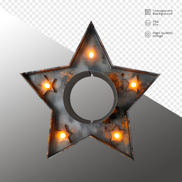 ELEMENTE DE FERRO COM LUZ - ELEMENTO 3D PARA COMPOSIÇÃO - IRON