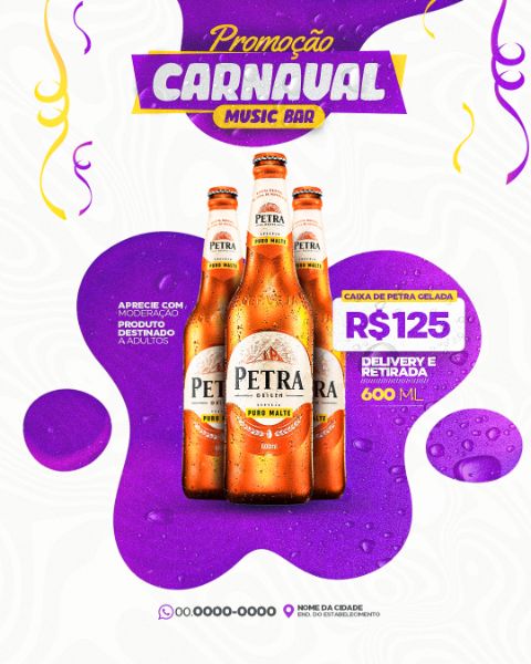 FLYER SOCIAL MEDIA BEBIDAS BAR E CERVEJARIA BEER