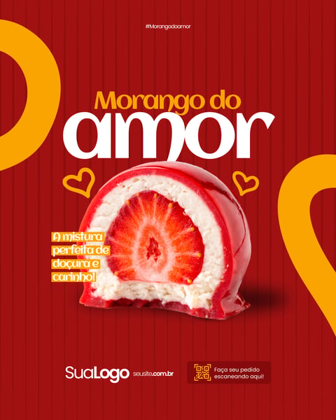 MORANGO DO AMOR SOCIAL MEDIA EDITÁVEL FIGMA Figma Social Media Template