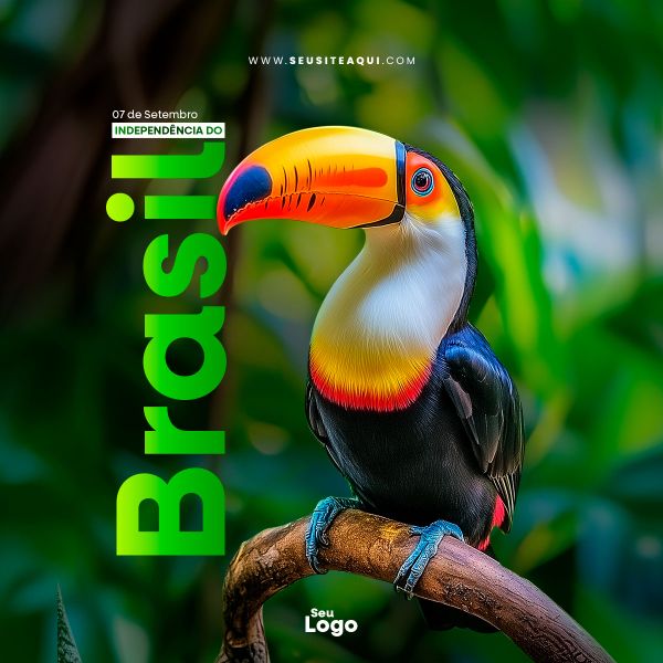 FEED QUADRADO - DIA DA INDEPENDÊNCIA DO BRASIL | SOCIAL MEDIA | PSD EDITÁVEL