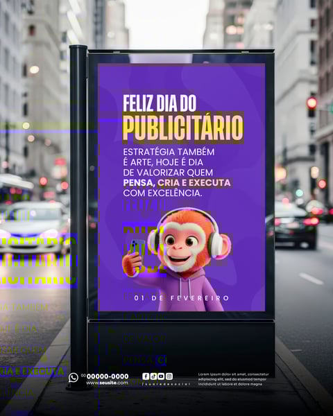 DIA DO PUBLICITÁRIO 01 DE FEVEREIRO SOCIAL MEDIA PSD EDITÁVEL 4