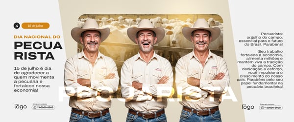 CARROSSEL SOCIAL MEDIA DIA 15 DE JULHO DIA NACIONAL DO PECUARISTA