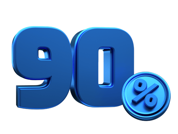 NÚMERO PORCENTAGEM FONTE AZUL 3D