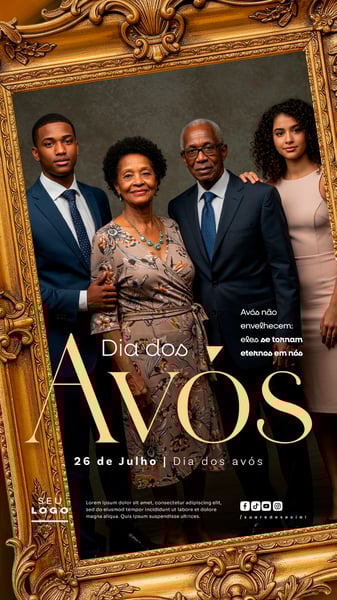 DIA DOS AVÓS 26 DE JULHO STORY SOCIAL MEDIA PSD EDITÁVEL 4