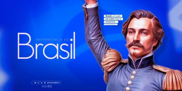 INDEPENDÊNCIA DO BRASIL 07 DE SETEMBRO SOCIAL MEDIA FEED PSD EDITÁVEL