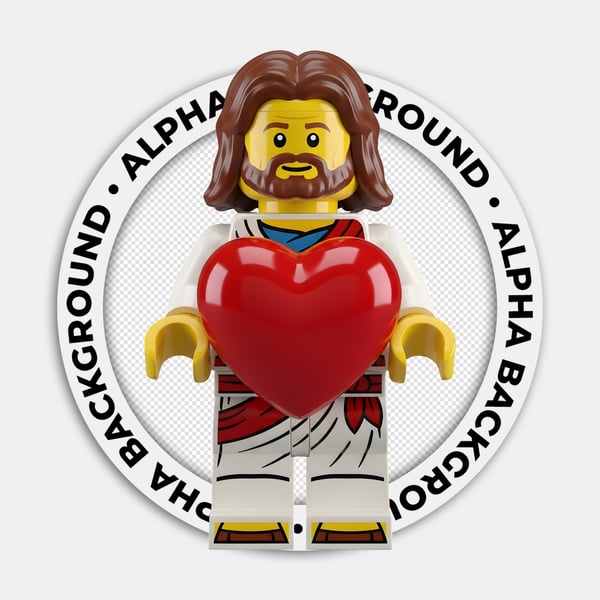 Jesus Cristo estilo lego 3D 01