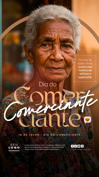DIA DO COMERCIANTE 16 DE JULHO SOCIAL MEDIA EDITÁVEL STORY 8