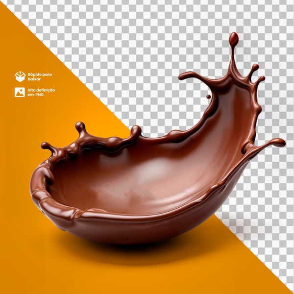 SPLASH CHOCOLATE LIQUIDO PARA COMPOSIÇÃO PNG