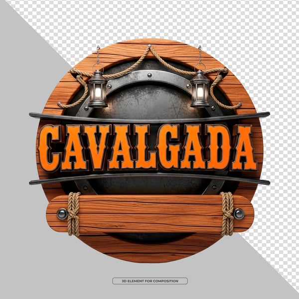 SELO 3D PNG CAVALGADA 2