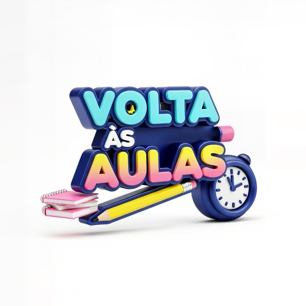 SELO 3D PARA CAMPANHA PUBLICITARIA PARA ESCOLAS, VOLTA AS AULAS-20