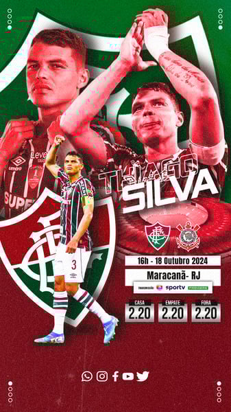 FLYER ESPORTIVO FLUMINENSE CAMPEONATO BRASILEIRO THIAGO SILVA