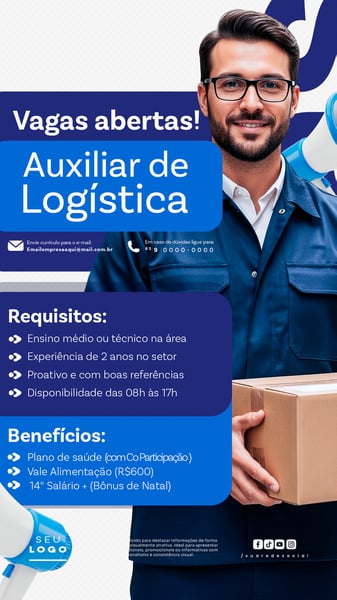 RECRUTAMENTO EMPREGO TEMOS VAGAS ABERTAS CONTRATAÇÃO STORY SOCIAL MEDIA PSD EDITÁVEL 17