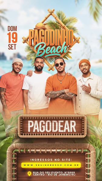 FLYER PAGODINHO BEACH STORY PSD EDITÁVEL