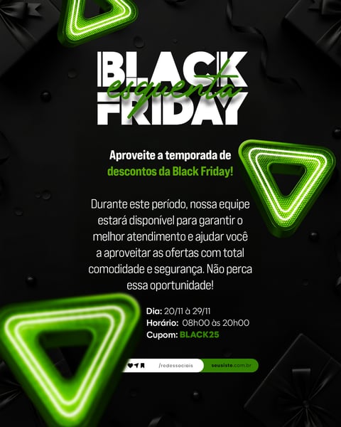 BLACK FRIDAY AVISO COMUNICADO ANÚNCIO SOCIAL MEDIA PSD EDITÁVEL 12