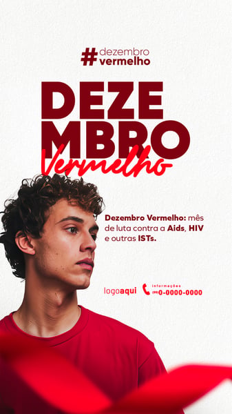 DEZEMBRO VERMELHO MÊS DE LUTA CONTRA A AIDS, HIV E OUTRAS ISTS STORY (2)
