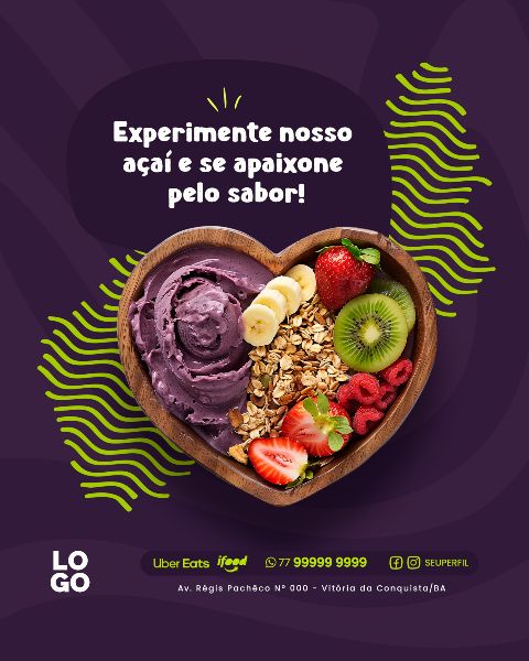 SOCIAL MEDIA -  AÇAÍ - AÇAITERIA