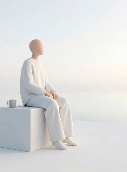 Mulher Refletindo No Espelho Para Campanha Janeiro Branco Saúde Mental