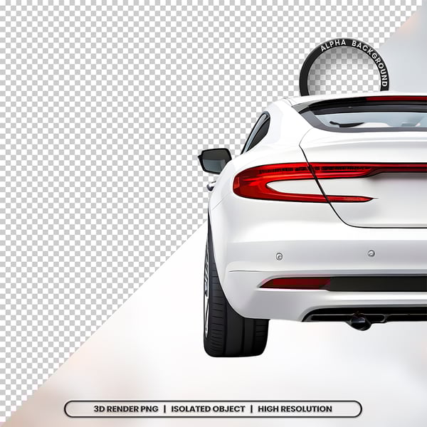 3D RENDER FUNDO DE UM CARRO ELEMENTO ÍCONE PSD PNG 19