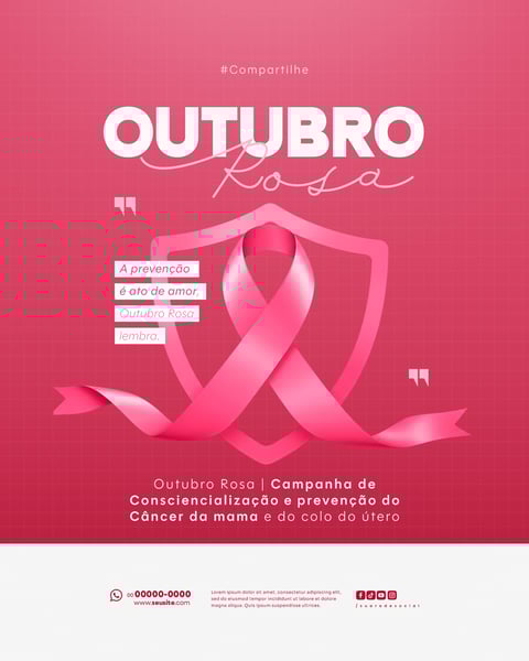 OUTUBRO ROSA CAMPANHA DE CONSCIENTIZAÇÃO E PREVENÇÃO DO CÂNCER DA MAMA E DO COLO DO ÚTERO 22