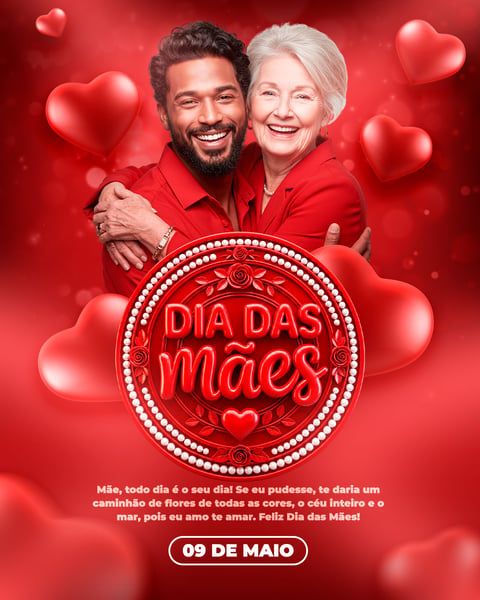 ARTE SOCIAL MEDIA PARA O DIA DAS MÃES MODELO 07