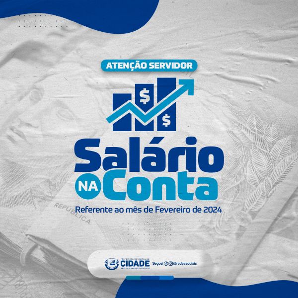 SOCIAL MEDIA PREFEITURA, GESTÃO PÚBLICA MUNICIPAL, SALÁRIO NA CONTA